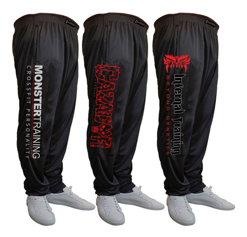 3 Pantalones Baggies Microfibra Training Triple Pack Genetic