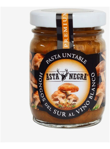 Pasta Asta Negra Hongos Del Sur Al Vino Blanco X 3 