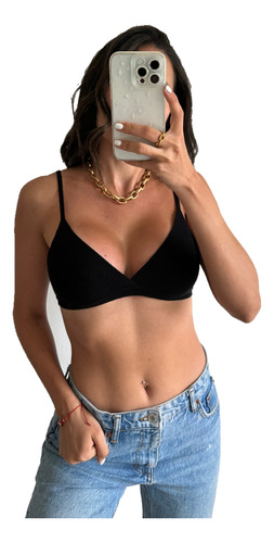 Bralette Corpiño Mujer Sexy Encaje Con Tiras Regulables