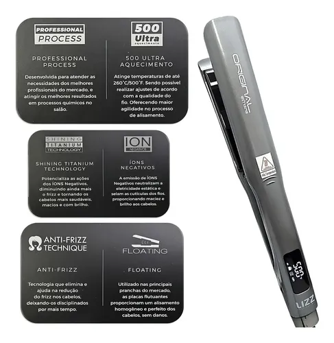 Lizz Prancha Profissional Cinza 500f - Orginal Extreme | MercadoLivre