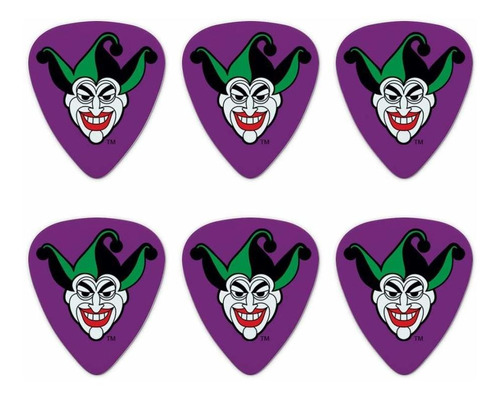 Batman Joker Símbolo Novedad Guitarra Púas De Calibre Median