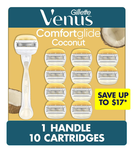 Rastrillo Para Mujeres C/10 Cartuchos, Venus Coco