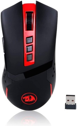 Mouse para jogos sem fio Redragon M692 Blade com LED vermelho