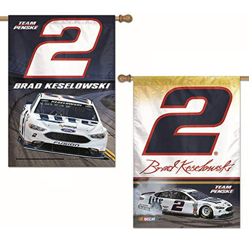 Wincraft Brad Keselowski #2 - Bandera De Doble Cara