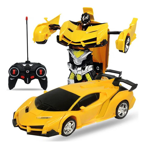 * Control Remoto Transform Car Robot Toy Rc Car 360°