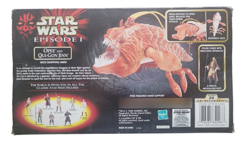 Star Wars Opee And Qui Gon Jinn Episodio Hasbro