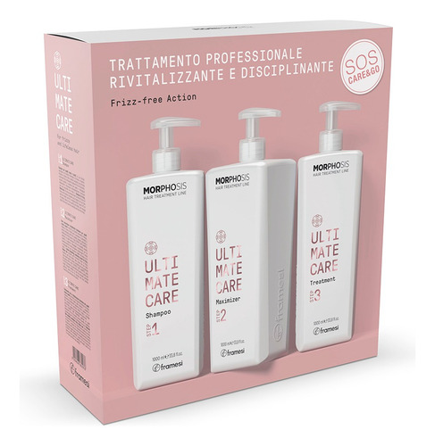 Kit Morphosis Ultimate Care Completo 3 Pasos Framesi x1000ml