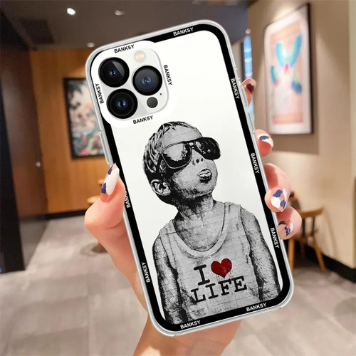 Funda De Teléfono Banksy, Artista De Graffiti, Para iPhone 1