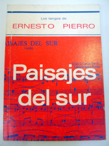 Paisajes Del Sur Los Tangos De Ernesto Pierro Papel Boedo