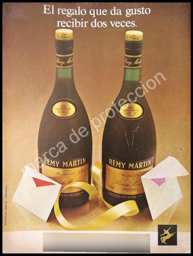 Cartel Publicitario Retro Champagne Remi Martin 1979 /3