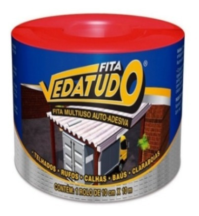 Vedatudo Manta Asfáltica Autoadesiva 100mm X 10m