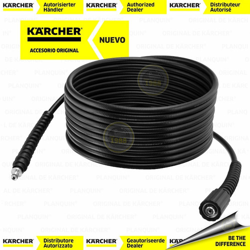 Manguera De Alta Presión P/ Kärcher® M22-vástago 12m, 140bar Color Negro