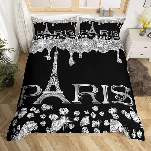 Ropa De Cama De París Sets Queen Para Mujeres,girly Glitter 