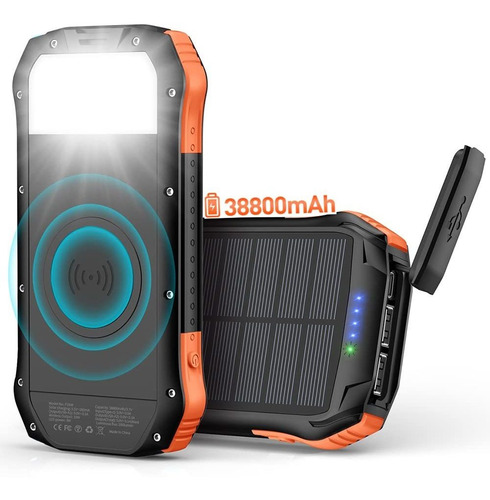 Cargador Solar Portatil Bateria Externa 38800 Mah Rapida