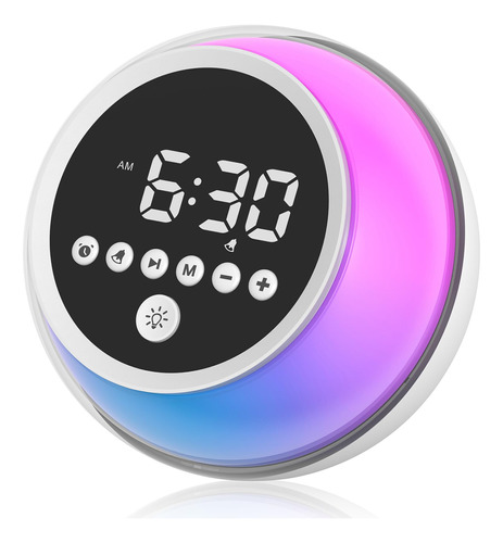 Timefun Reloj Despertador Con Altavoz Bluetooth, Reloj Despe