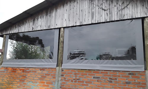 Toldo TOLDOS E ABRIGOS SANTANA retrátil - cinza com visor