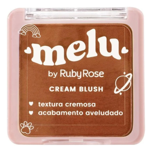 Ruby Rose Melu blush cremoso cookie Rr61193 em pó