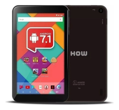 Pantalla táctil How Max Quad Ht-705 Ht 705 11a Quad Core sin chip, color negro