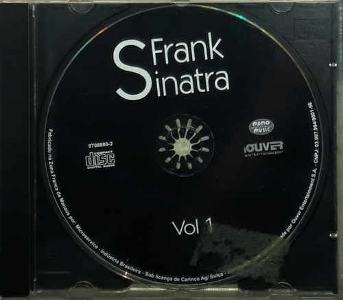 Cd Frank Sinatra Live 2004 Memo Music Ouver Sem Capas (Usado)