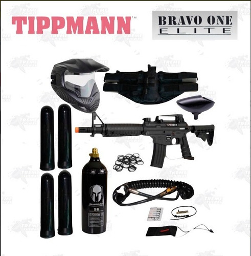 Tippmann Paquete Marcadora One Elite Bravo Gotcha Xtremep