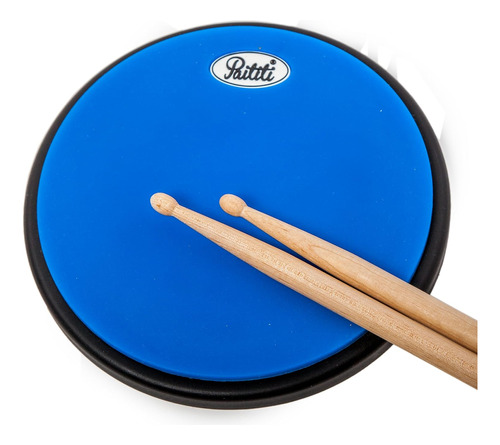 10 Silent   Practice Drum Pad Round Shape With Carrying...