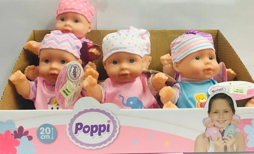 Muñeca Bebe Bebote Poppi Cuerpo Duro 20cm 8831 Educando