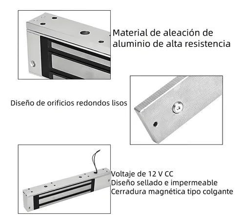 Cerradura Retenedor Electromagnetica 280kg 12v /490