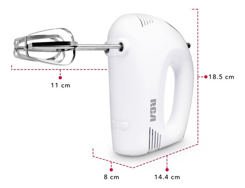 Rca Batidora De Mano De 5 Velocidades Rc-094 Color Blanco