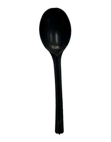 Cucharilla Plastica Negra 11 Cm (100 Und)