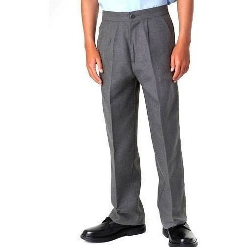 Imagen 3 de 4 de Pantalón Lino Gris Colegial De Talla 28 - 36