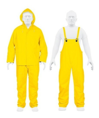 Pilot Lluvia Amarillo Impermeable Ignifuga Truper Tra-pro
