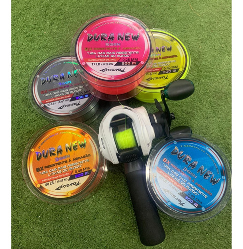 Línea de monofilamento Duranew de 0,37 mm y 500 m, nuevos núcleos de duranio, color azul