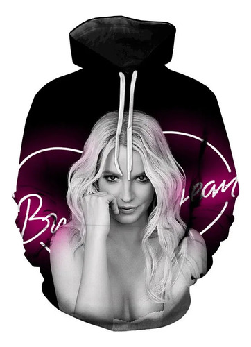 Sudadera Con Capucha De Moda 3d Impresa Con Britney Spears