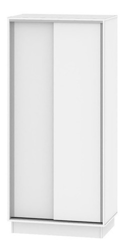 Placard Dielfe Moderna PE 100 color blanco de melamina con 2 puertas  corredizas