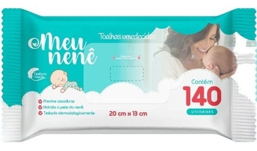 Toalhas Umedecidas Higiene Íntima Bebê Com 140 Unidades
