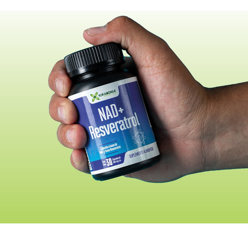 Kit Nad+ Y Resveratrol - 30 Caps Kukamonga (150 Días) Sin Sabor
