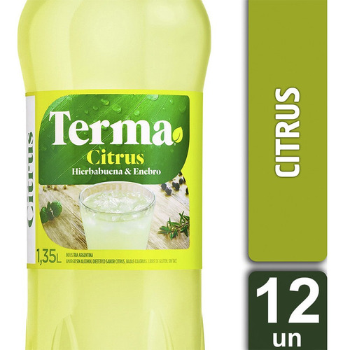 Terma Amargo Citrus Aperitivo Botella 1.35 Lt X 12 Unidades