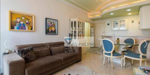 Imagem 1 de 11 de Flat Com 1 Dormitório À Venda, 59 M² Por R$ 365.000,00 - Alphaville - Barueri/sp - Fl0025