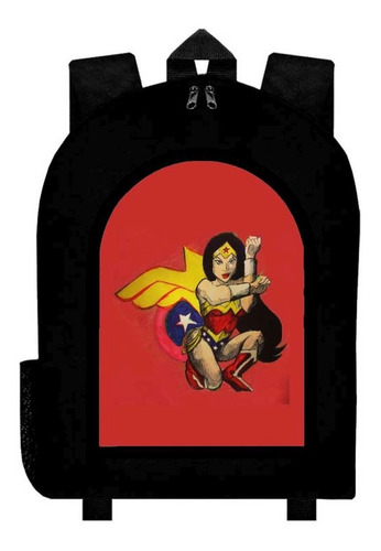 Mochila Wonder Woman Mujer Maravilla Adulto / Escolar C4