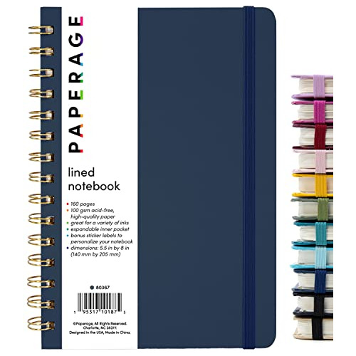 Cuaderno Para Bullet Journal Agenda Rayado Azul