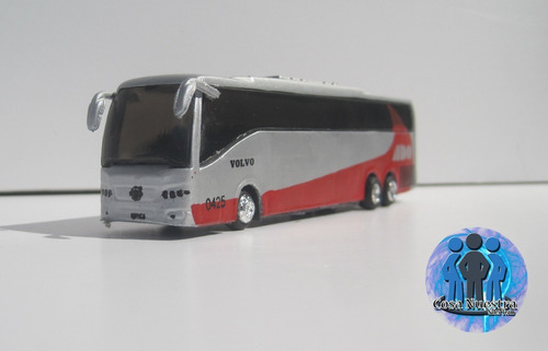 Autobús Volvo 9700 De Ado Franja Roja Esc. 1:87
