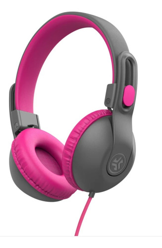 Jbuddies Studio Headphones For Kids Gris Y Rosa Gris