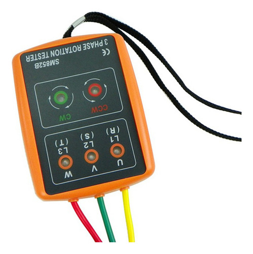 Probador De Rotación Trifásico: Indicador De Fase Digital Co