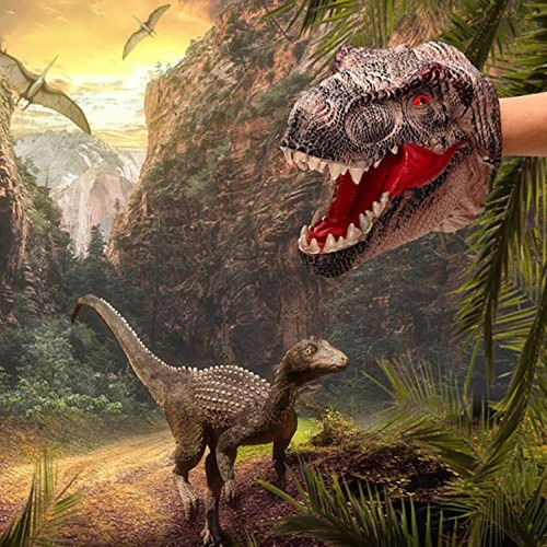 Imagen 6 de 7 de Marioneta De Mano De Tiburón Y Dinosaurio, Marca Pyle
