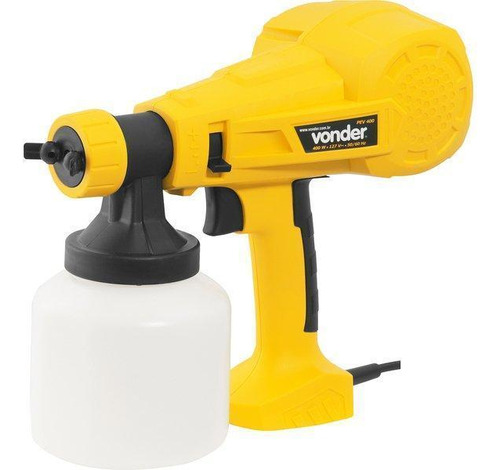 Pistola Elétrica Para Pintura Hvlp 400w 127v Pev400 Vonder