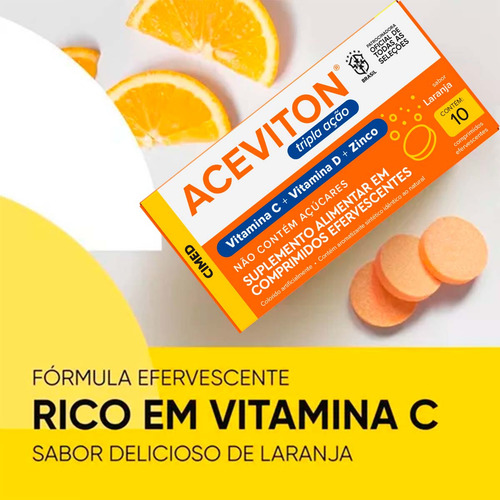 Kit 6 Unidades Aceviton Tripla Açao 10 Cpr Efervecente Sim