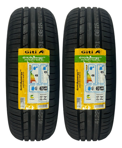 Kit 02 Pneus 205/55r17 Giti Gitisynergy Suv 4x4 H2 95w Xl