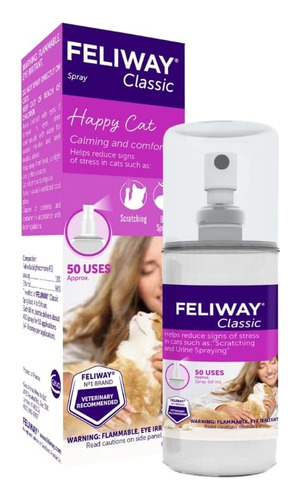  Feliway Classic Spray 60ml - Relajante Estres Gato Pt