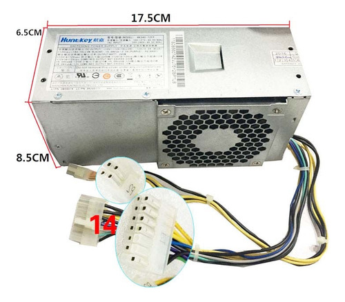 Fuente De Poder Lenovo M92p M93 E73 M78 M82 240w 14+4 Pines Plateado (Usado)