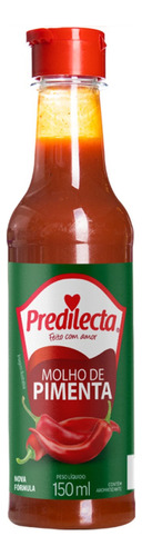 Molho De Pimenta Predilecta Sem Glúten Em Frasco 150ml